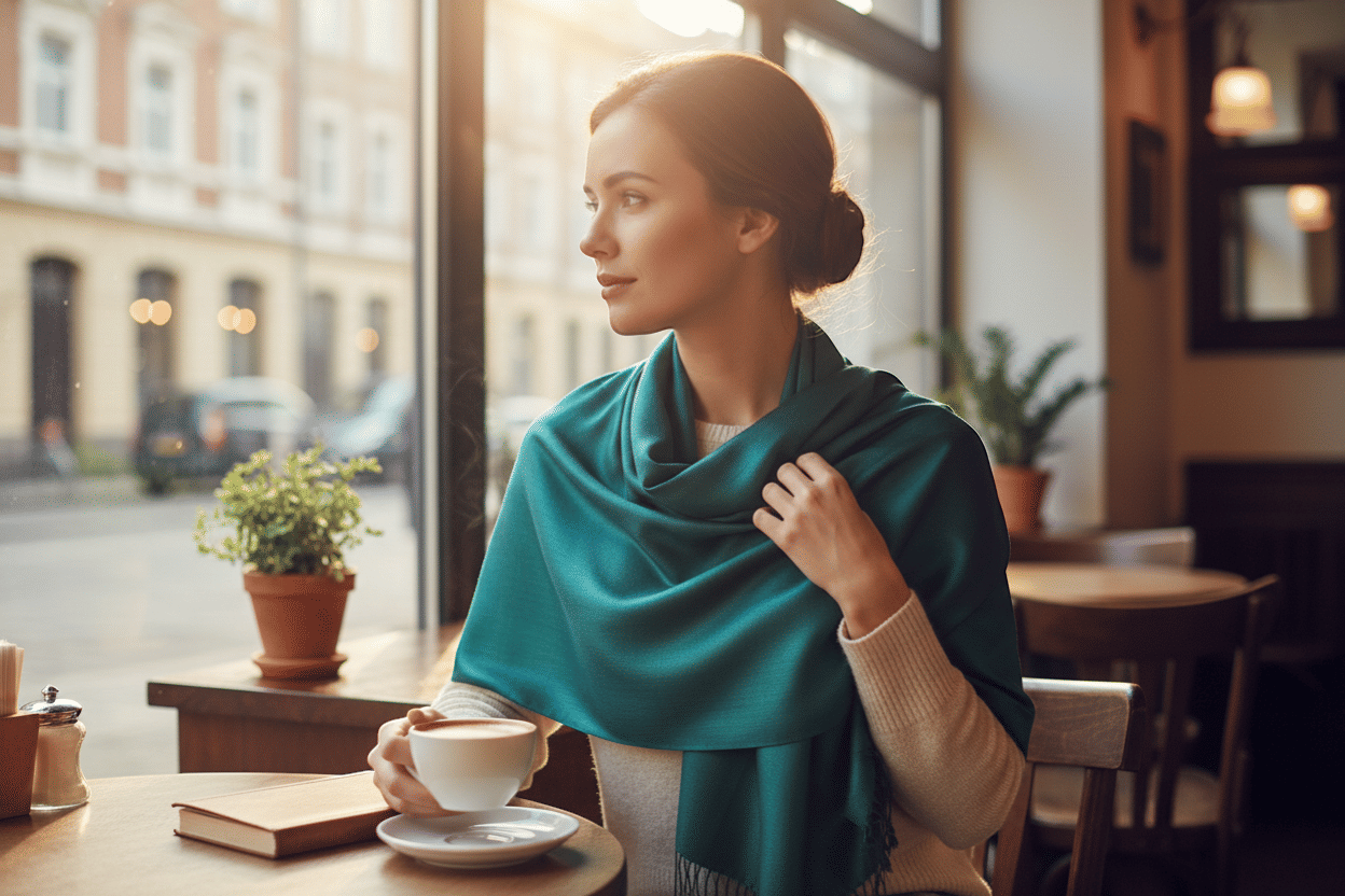 Teal/Navy Authentic Foulard
